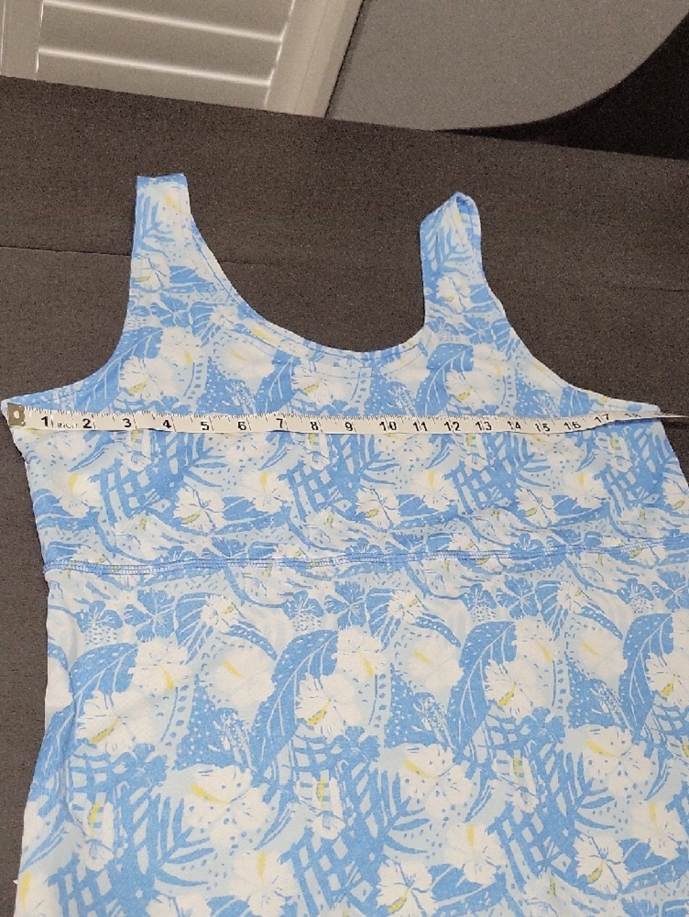 Light Blue Floral Sleeveless Day Dress - Picture 9 of 10
